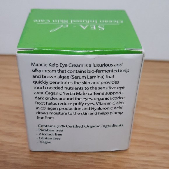 NEW! 5X SEA EL MIRACLE KELP EYE CREAM 1 fl oz/ 30 ml Sea-el Skin Care - Picture 6 of 7